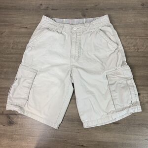 Northcrest Mens Cargo Shorts  Size 30 Hiking Khaki Casual Comfort Outdoor Wear